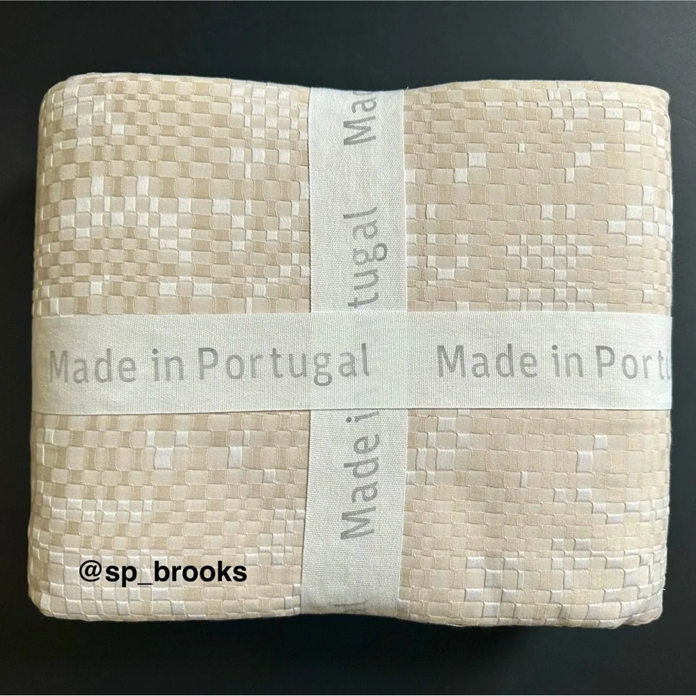🎁Pereira da Cunha Floral Duvet Set - 3PC King Set - Natural - Made in Portugal